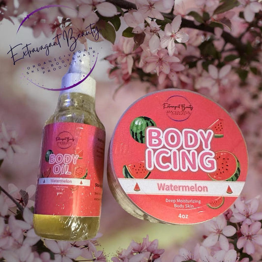 Watermelon Body Icing + Body Oil Duo ๐